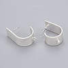 Eco-Friendly Iron Stud Earring Findings IFIN-T015-047S-NR-3