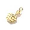 Brass Micro Pave Cubic Zirconia Bottle Pendants KK-D431-051B-02-2