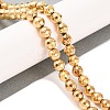 Electroplated Synthetic Non-magnetic Hematite Beads Strands G-H027-B01-04-2