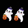 Halloween Opaque Resin Pendants RESI-D055-105P-1