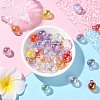 100Pcs 10 Colors UV Plating Rainbow Iridescent Transparent Acrylic Pendants PACR-CJ0001-31-6