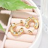 304 Stainless Steel Rhinestone Stud Earrings EJEW-M070-18G-5