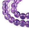 Baking Paint Glass Beads Strands DGLA-Q023-6mm-DB44-3