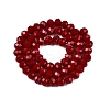 Opaque Solid Color Imitation Jade Glass Beads Strands EGLA-A044-P8mm-D02-3