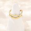 304 Stainless Steel Cuff Rings RJEW-D332-11G-3