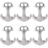 SUNNYCLUE 6Pcs 304 Stainless Steel Hook Clasps STAS-SC0008-12-1