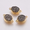 Druzy Resin Links connectors G-F564B-07G-1