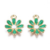 Light Gold Plated Alloy Pendants ENAM-T009-39E-2