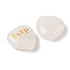 Natural Quartz Crystal Heart Engraving MBTI Figurines Statues for Home Office Desk Decorations G-K353-05E-2
