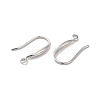 Rhodium Plated 925 Sterling Silver Earring Hooks FIND-Z008-14P-2
