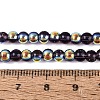 Electroplate Transparent Glass Beads Strands EGLA-Q132-4MM-A13-4