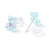 Bling Bear & Candy & Round Resin Stud Earrings Set for Girl Women EJEW-D278-13S-01-3