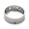 Non-Tarnish 201 Stainless Steel Finger Rings RJEW-G278-23P-3
