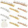 DIY Imitation Pearl Beaded Iron Alligator Hair Clips Making Kit DIY-PH0008-28-1
