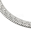 Non-Tarnish 304 Stainless Steel Herringbone Chain Bracelet BJEW-D028-02C-03P-3