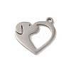 201 Stainless Steel Pendants STAS-E211-09P-1