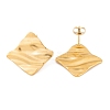 Ion Plating(IP) 304 Stainless Steel Stud Earrings for Women EJEW-L272-030G-02-2