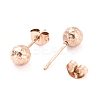 Ion Plating(IP) 304 Stainless Steel Stud Earring Findings STAS-I183-09A-RG-3