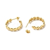 Rack Plating Brass Heart Wrap Stud Earrings EJEW-I268-06G-2
