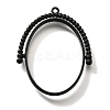 Alloy Open Back Bezel Pendants PALLOY-I223-11EB-1