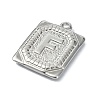 Anti-Tarnish 304 Stainless Steel Pendants STAS-U033-01P-F-2