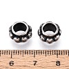 304 Stainless Steel European Style Large Hole Beads STAS-T072-95AS-3