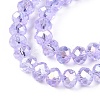 Electroplate Glass Beads Strands EGLA-A044-T8mm-B17-4
