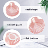 Shell Shaped Porcelain Jewelry Storage Display Trays for Rings AJEW-SP0006-06A-02-6