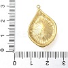 Synthetic Turquoise Pendants STAS-L277-12G-04-3