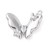 Brass Pave Cubic Zirconia Pendants KK-E793-28P-1