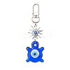 Evil Eye Lampwork Pendant Decorations HJEW-JM01996-01-1