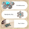 10Pcs 5 Styles Synthetic Turquoise Pendants TIBEP-TA0001-13-4