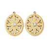 304 Stainless Steel Rhinestone Pendants STAS-Z122-46G-1