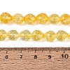 Crackle Transparent Glass Beads Strands GLAA-N068-04A-06-4
