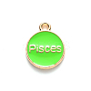 Alloy Enamel Pendants X-ENAM-S124-01A-06H-3