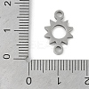 Non-Tarnish 304 Stainless Steel Connector Charms STAS-L279-013P-3