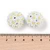 Handmade Luminous Polymer Clay Rhinestone Fancy Beads CLAY-H003-04D-4