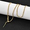 1.5MM Brass Box Chain Adjustable Slider Necklaces LS-NJEW-M108-07G-3