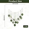 Bohemian Hand-woven Cotton Rope Leaf Tassel with Wood Beads Wall Hanging Ornaments FIND-WH20019-136B-01-2
