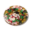 Transparent Christmas Themed Cellulose Acetate(Resin) Pendants OACR-L018-03F-2