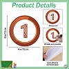42Pcs Number Theme Self-Adhesive Paper Decorative Stickers DIY-WH0646-010-3