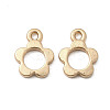 Alloy Hollow Flower Charms PALLOY-F318-04KCG-1