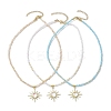 Glass Bead Necklaces NJEW-JN04688-1