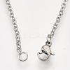 Non-Tarnish 201 Stainless Steel Puppy Pendant Necklaces LS-NJEW-T009-JN041-1-40-3