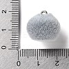 Fruit Theme Flocking Opaque Resin Pendants RESI-D017-04D-P-3