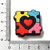 Infantile Autism Theme Silicone Focal Beads SIL-P007-C02-3