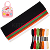 7Pcs 7 Colors Non-woven Felt Fabric DIY-CP0012-69A-6
