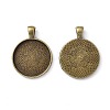 Tibetan Style Alloy Pendant Cabochon Settings LS-TIBEP-Q045-048AB-NR-2