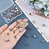 48Pcs 8 Style 304 & 201 & 303 Stainless Steel European Beads STAS-UN0040-02-2