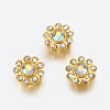 Alloy Multi-Strand Rhinestone Links ALRI-H213-28G-1